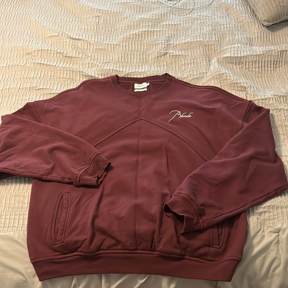 RHUDE
embroidered-logo cotton jumper OVERSIZED XL